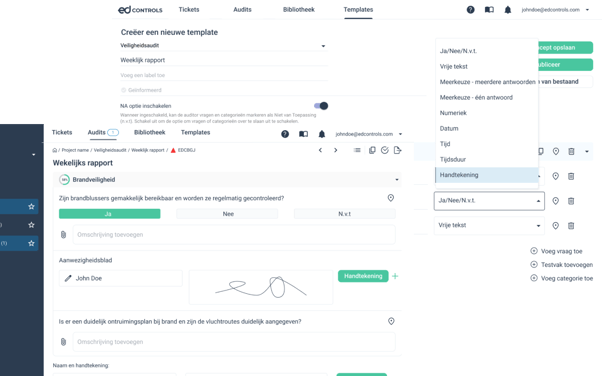 Meer flexibiliteit in het toevoegen van handtekeningen aan een Audit - nl
